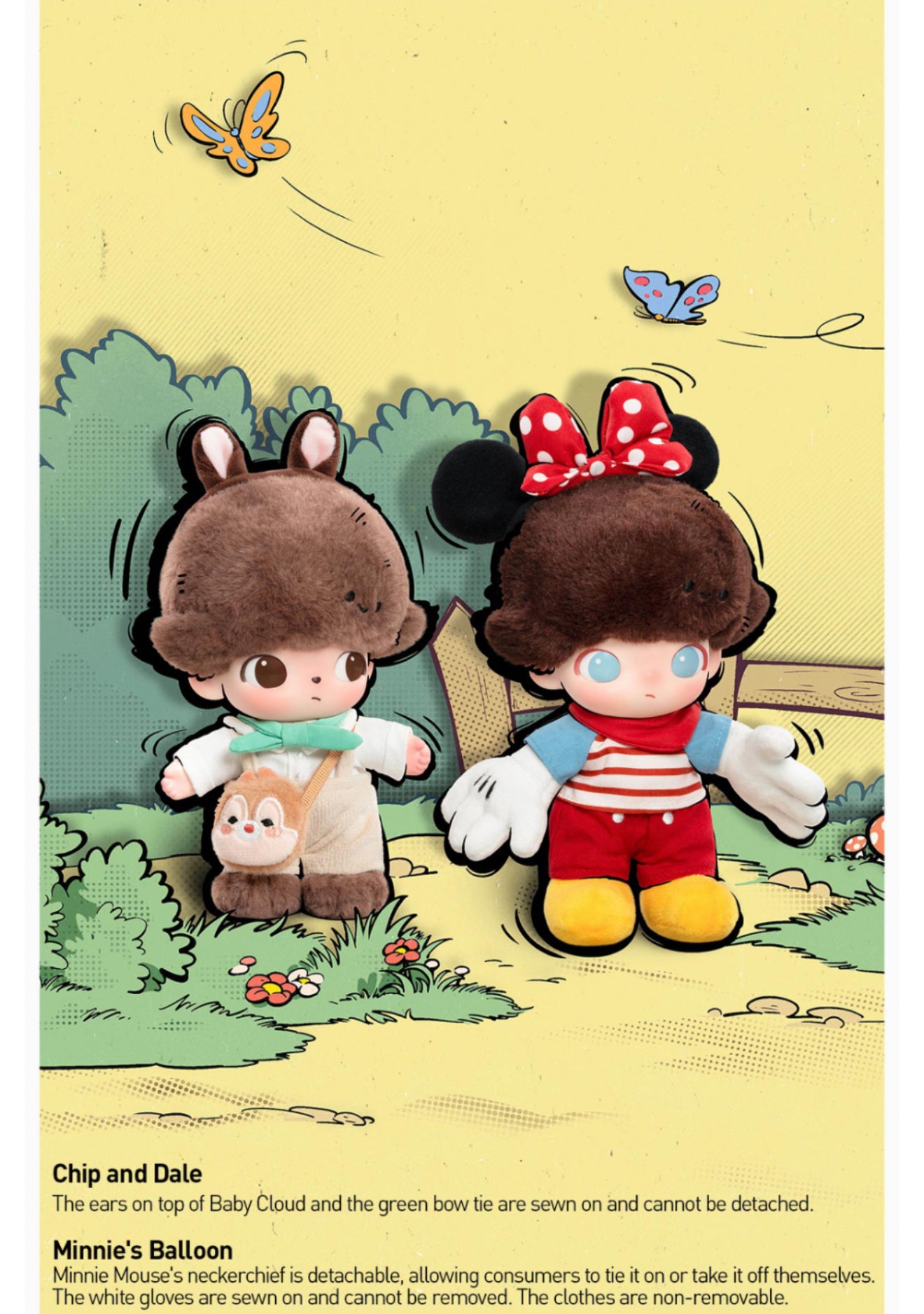 DIMOO WORLD x DISNEY series Plush Keychain