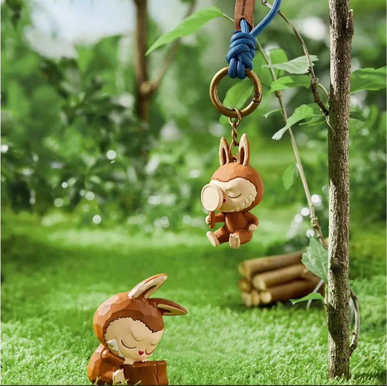 Popland Labubu Timber Workshop Keychain Blind Box