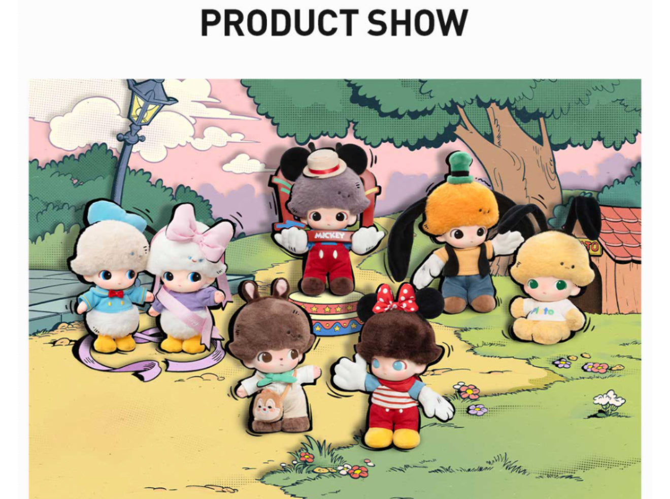 DIMOO WORLD x DISNEY series Plush Keychain