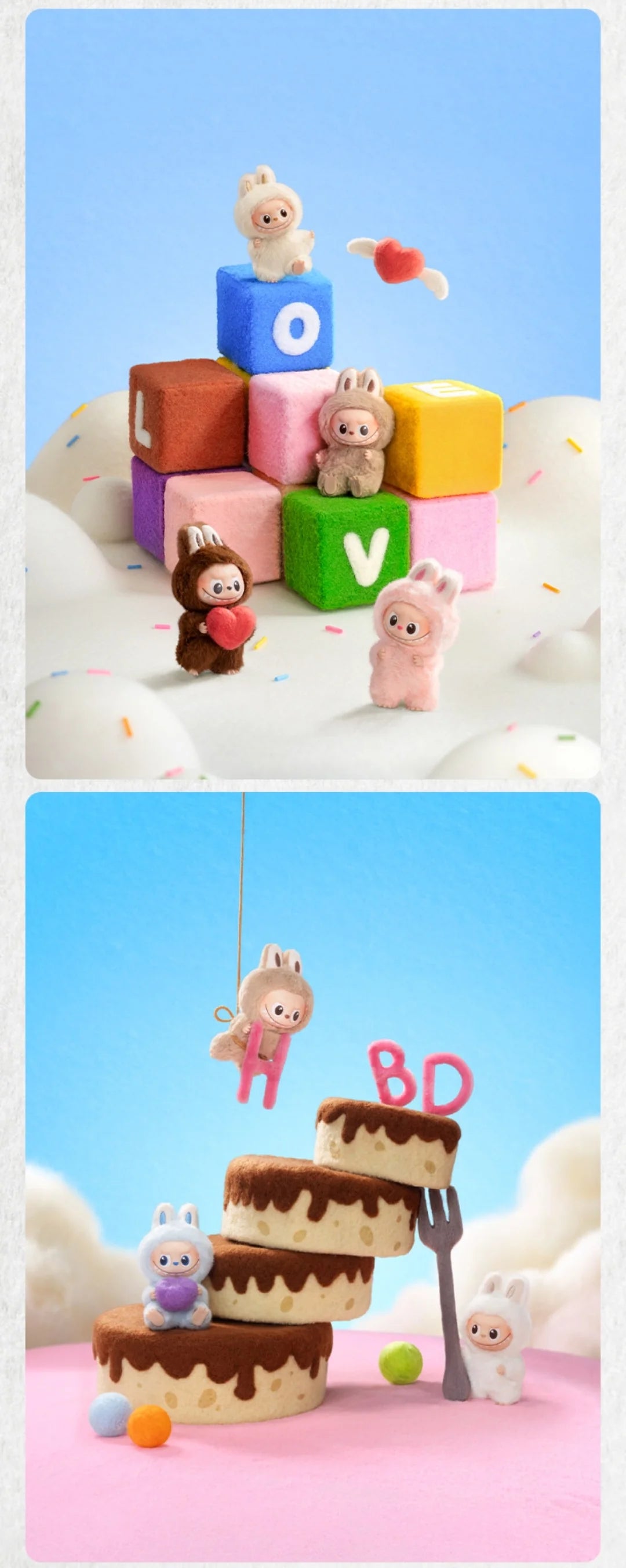 LABUBU Pin for Love Series Plush Pendant Blind OPEN Box (THE MONSTERS)