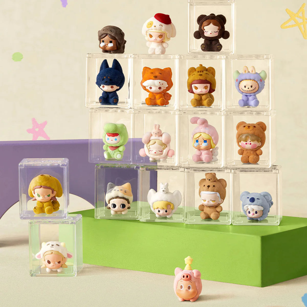 POP BEAN Pajama Cross Dressing Series Mini Blind Box open or sealed box