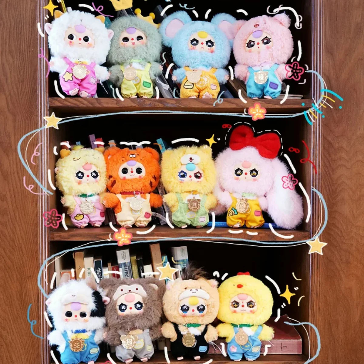 Baby Three Zodiac V2 Plush Series Blind open bag