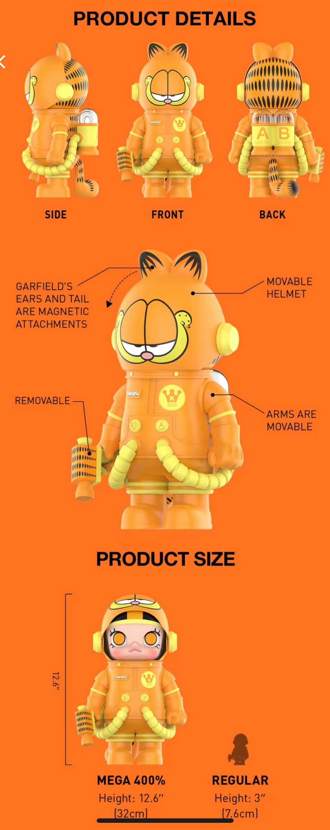 MEGA SPACE MOLLY 400% - GARFIELD