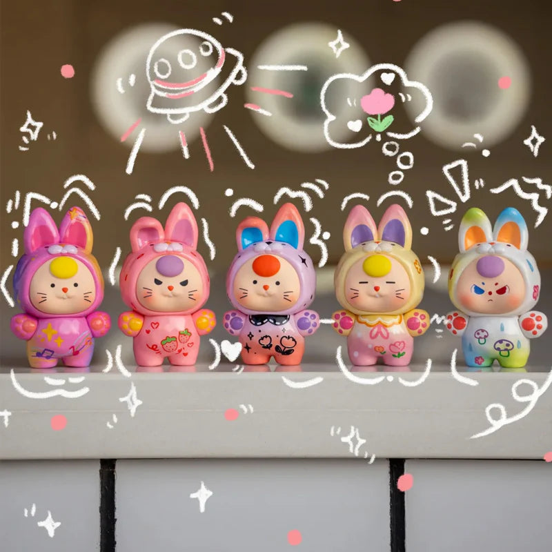 Baby Three Dopamine Rabbit Cute Series Bean Blind Bag
