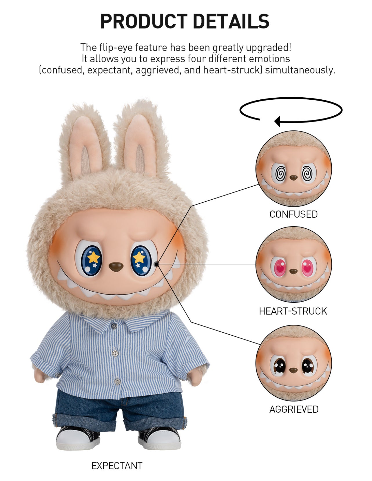 LABUBU Flip With Me The Monsters - Big Plush Doll