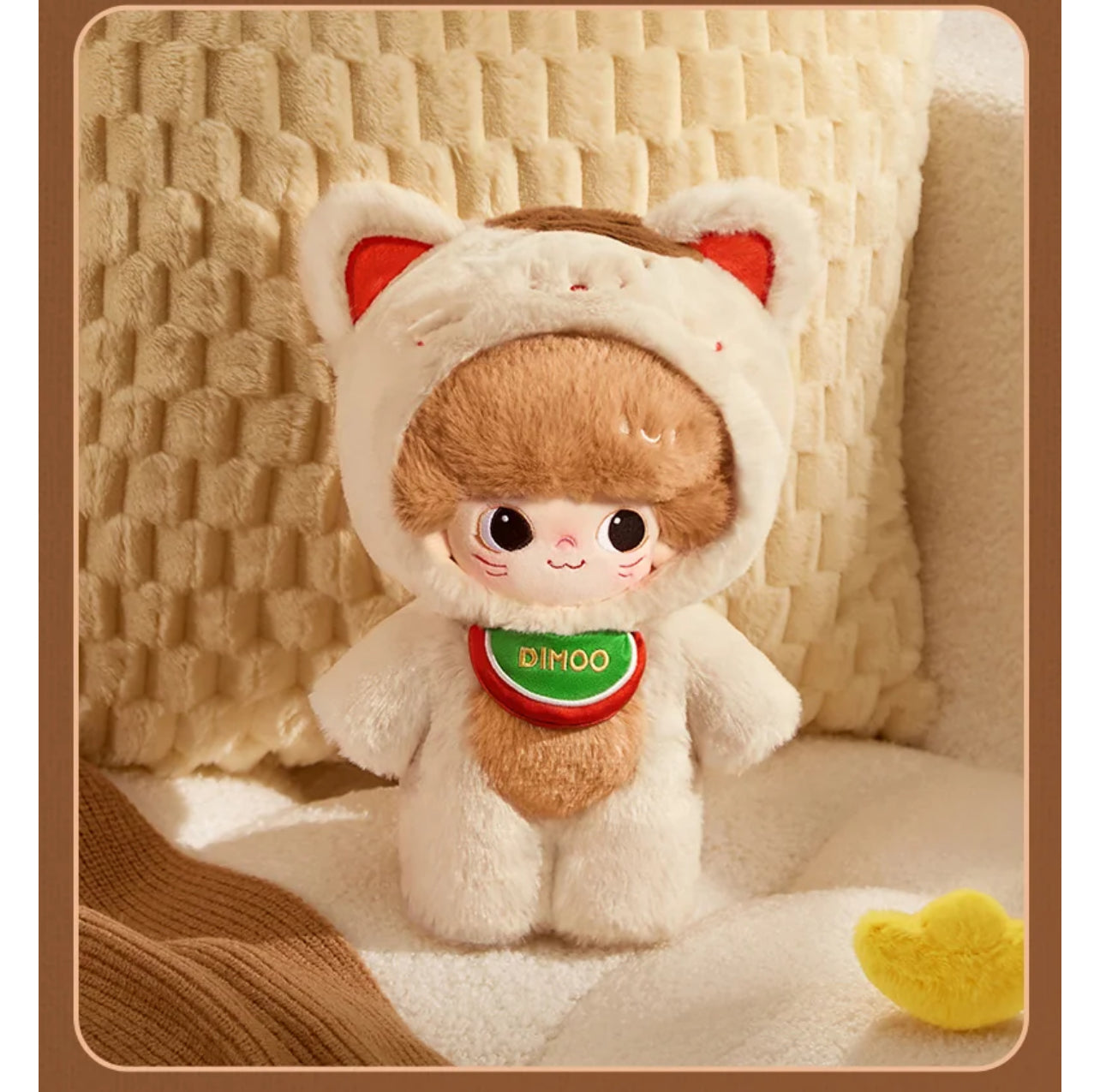 DIMOO Lucky Cat Weaving Wonders Series-20cm Cotton Doll