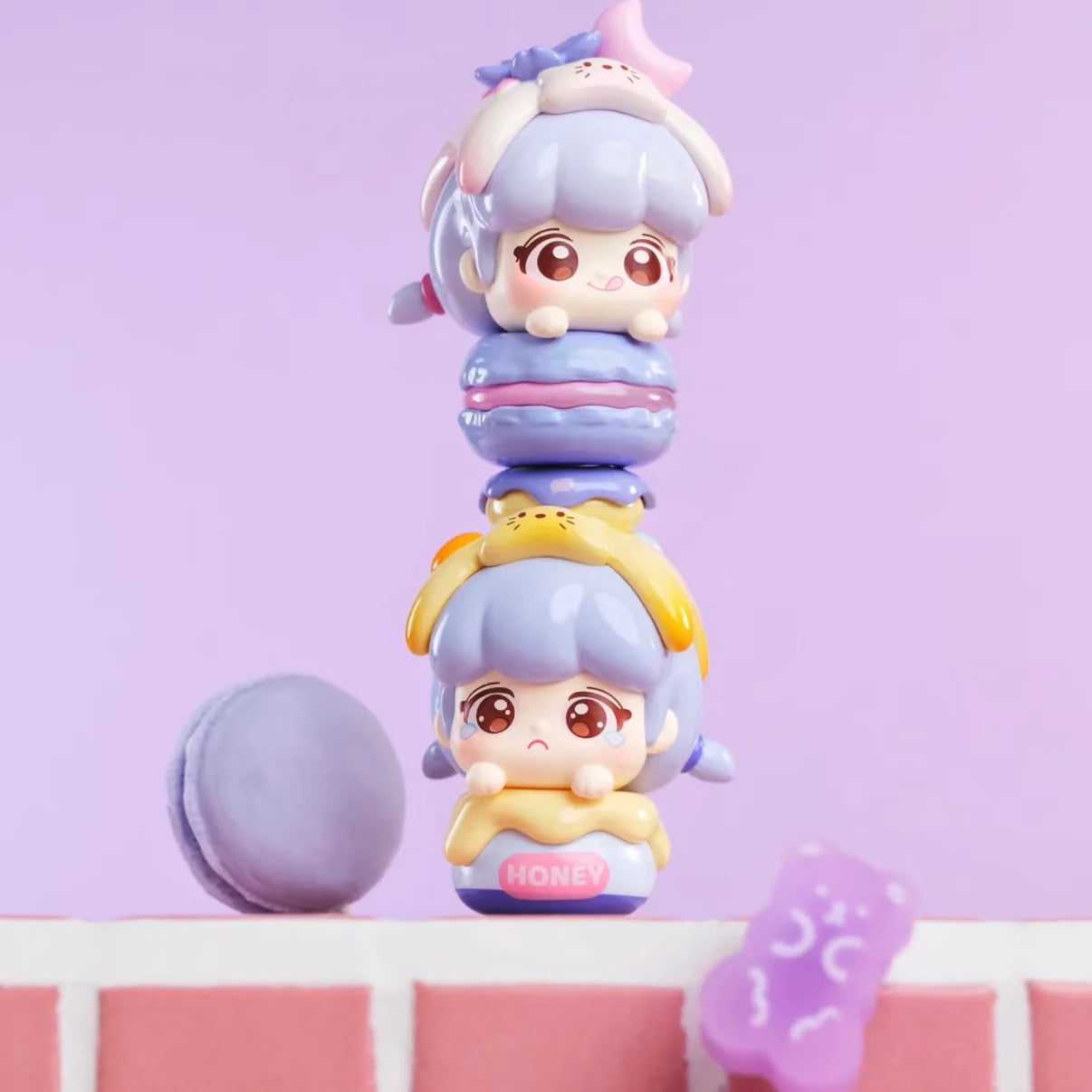 Naibao Meow Tea Party Series Mini Bean Blind box 3 pcs in a box