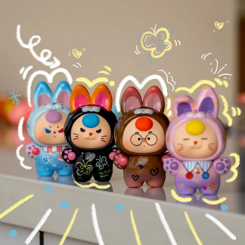Baby Three Dopamine Rabbit Cute Series Bean Blind Bag
