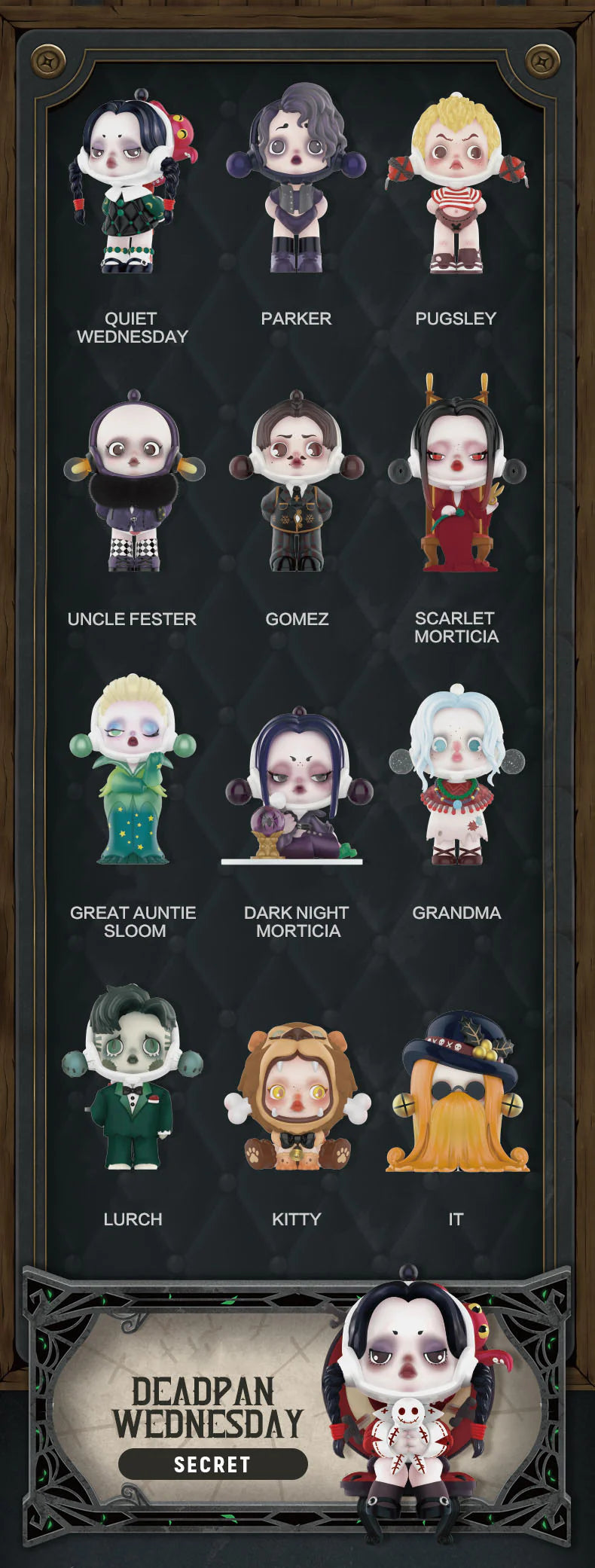 Skullpanda Addams Family Series Blind Open Box Sealed Bag