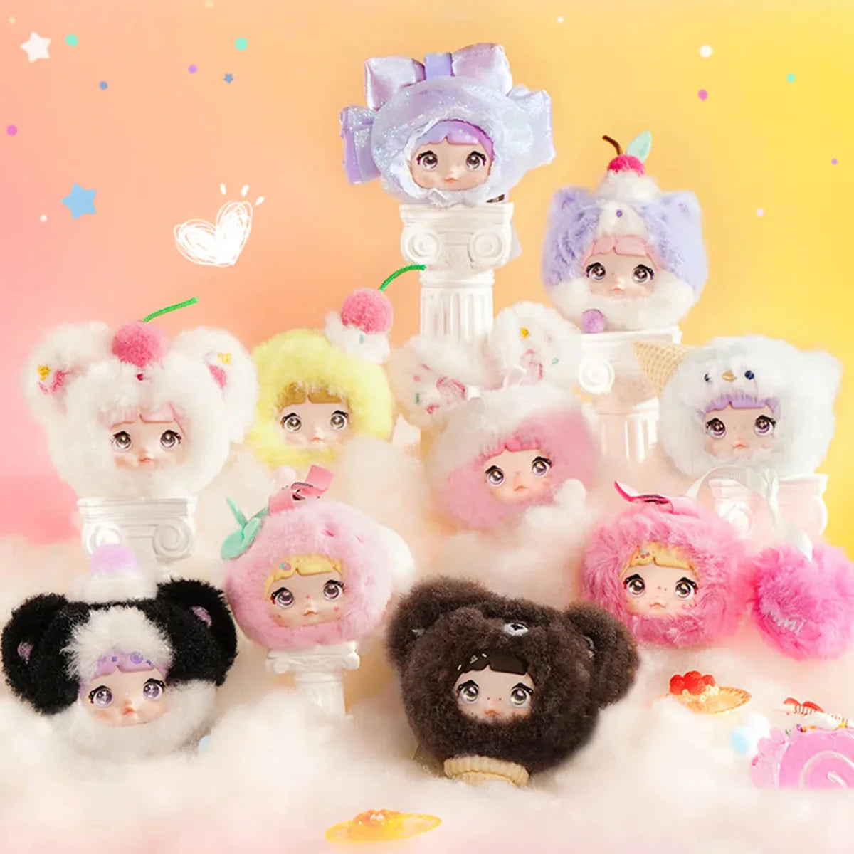 NOMMI 100% Sweetness Mini Plush Pendant Series Blind Box or Bag