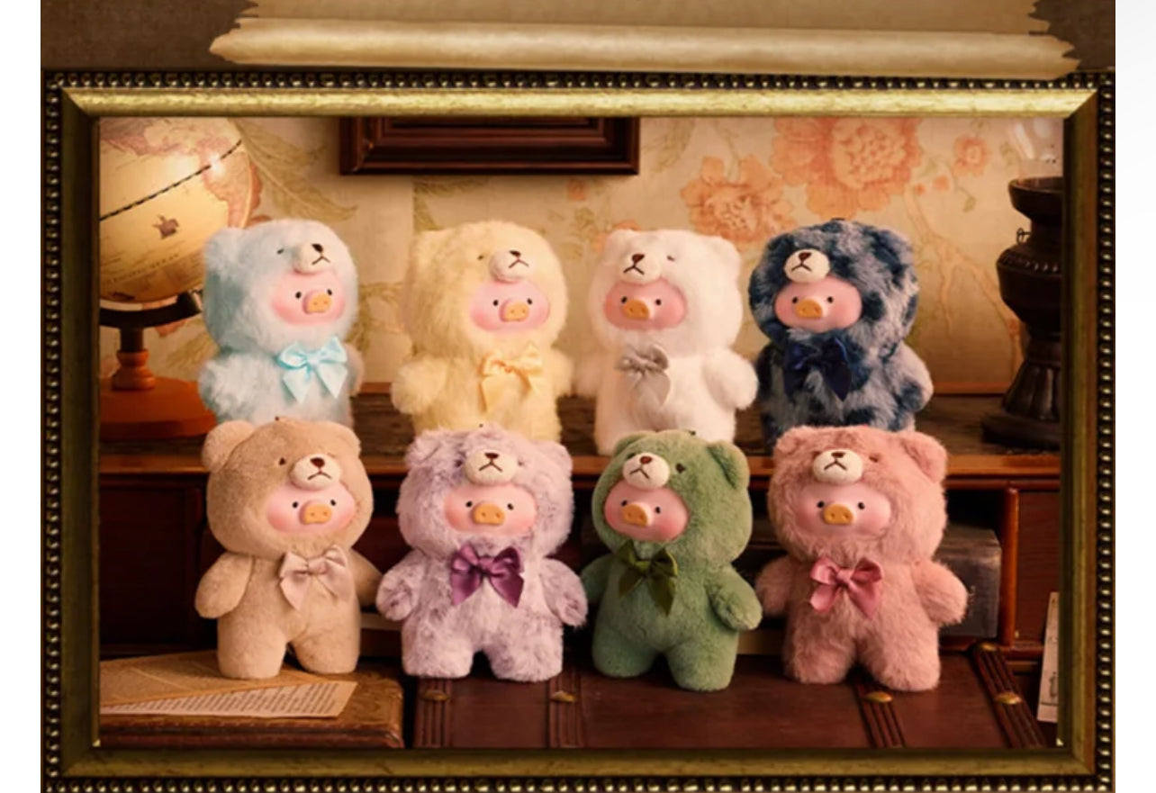Lulu The Piggy V1 and V2 Vintage Teddy Lulu Shop, Bunny Series Plush Blind Box