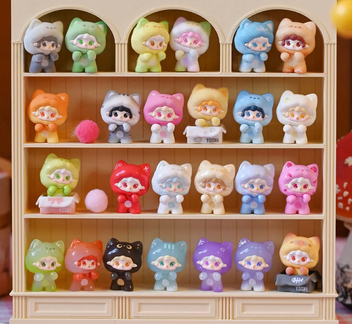 YOOKI Cat On The Loose Mini Bean Series Blind Bag 4 pcs in one bag