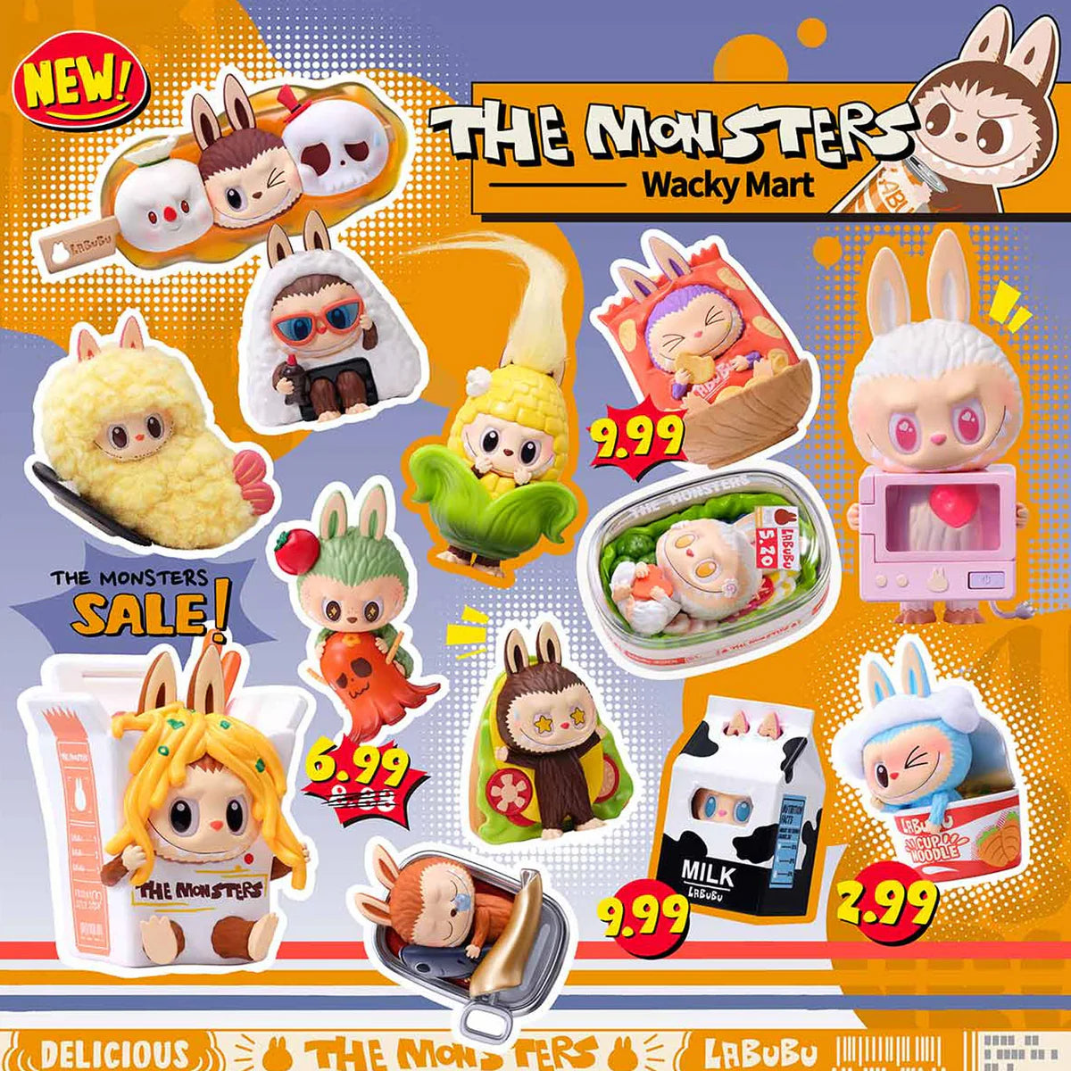 LABUBU THE MONSTERS Wacky Mart Series OPEN Blind Box