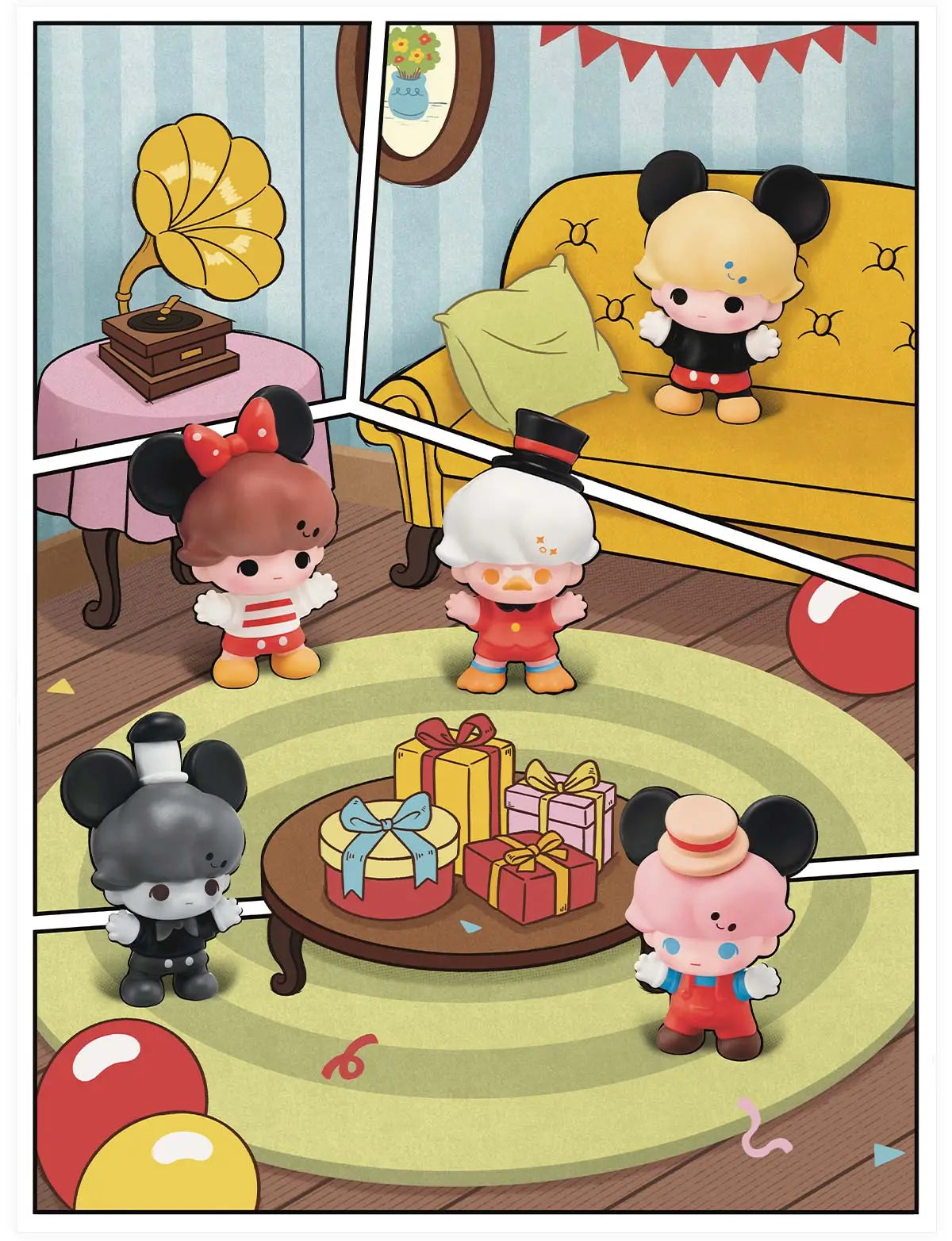 POP BEAN DIMOO WORLD × DISNEY Classic Series（3Pcs Per Pack）
