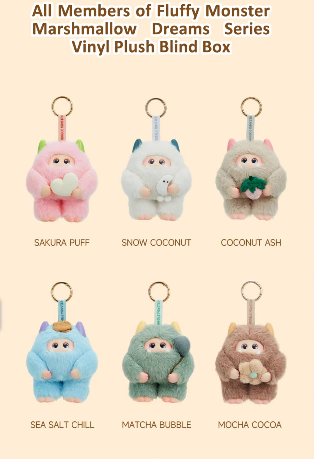 GIGGLE MONSTER Marshmallow Plush Series Blind Bag