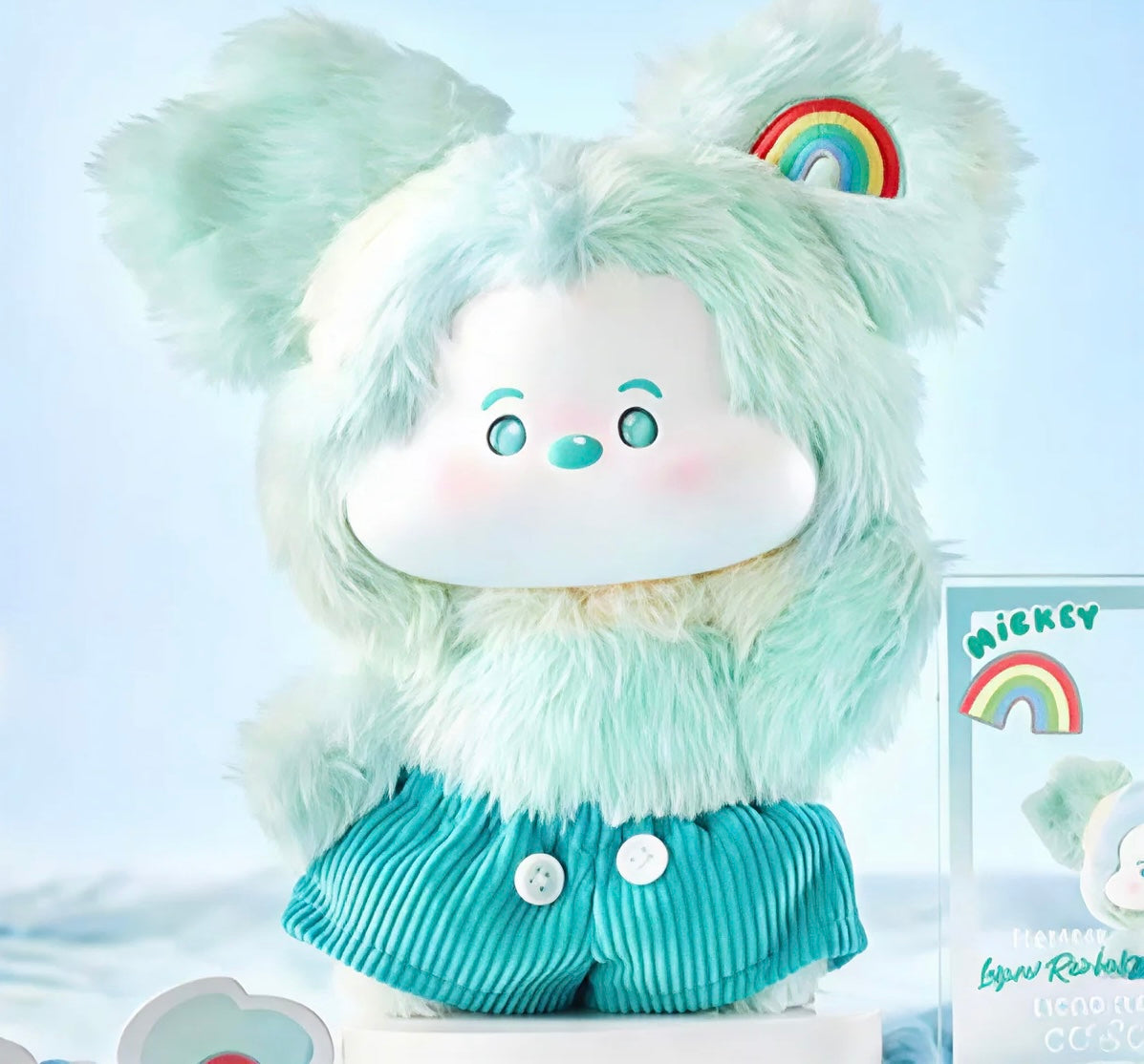 Mickey Head In The Clouds Plush Series Blind Bag with card and Freshie