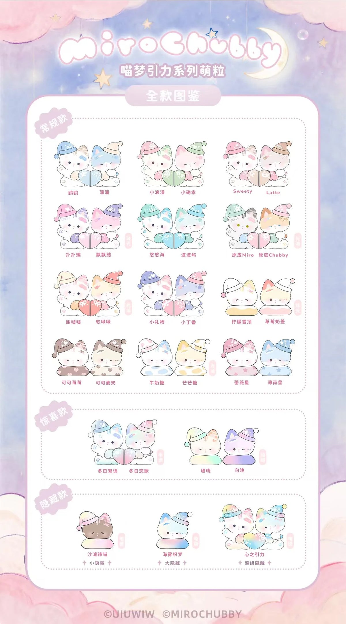 Miro Chubby bean series blind bag 1 bag include 1 bean