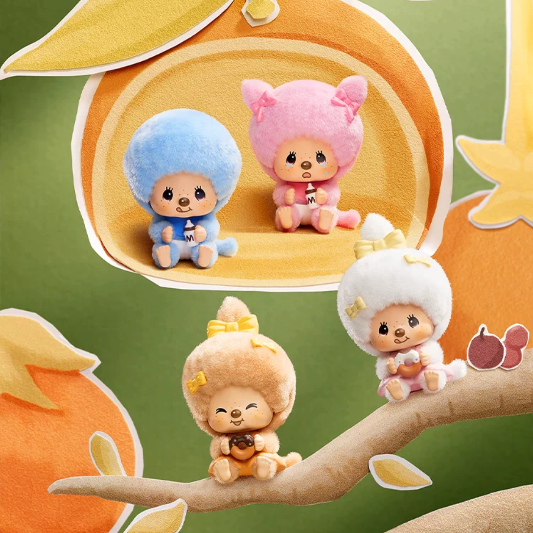 Monchichi MonMon Farm Collection Face-Changing Series Pendant Blind Bag