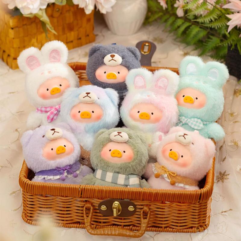 Lulu The Piggy V1 and V2 Vintage Teddy Lulu Shop, Bunny Series Plush Blind Box