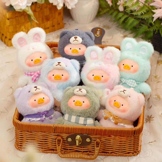 Lulu The Piggy V1 and V2 Vintage Teddy Lulu Shop, Bunny Series Plush Blind Box