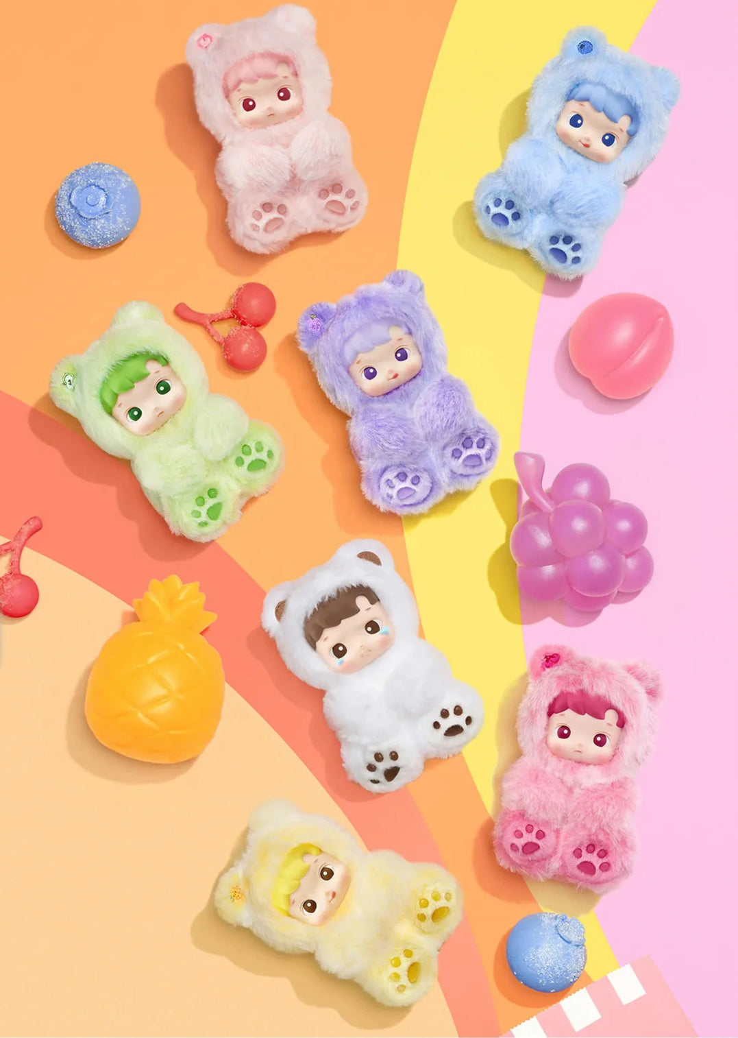 HACIPUPU SCENTED Gummy Bear Series-Vinyl Plush Pendant Blind Box