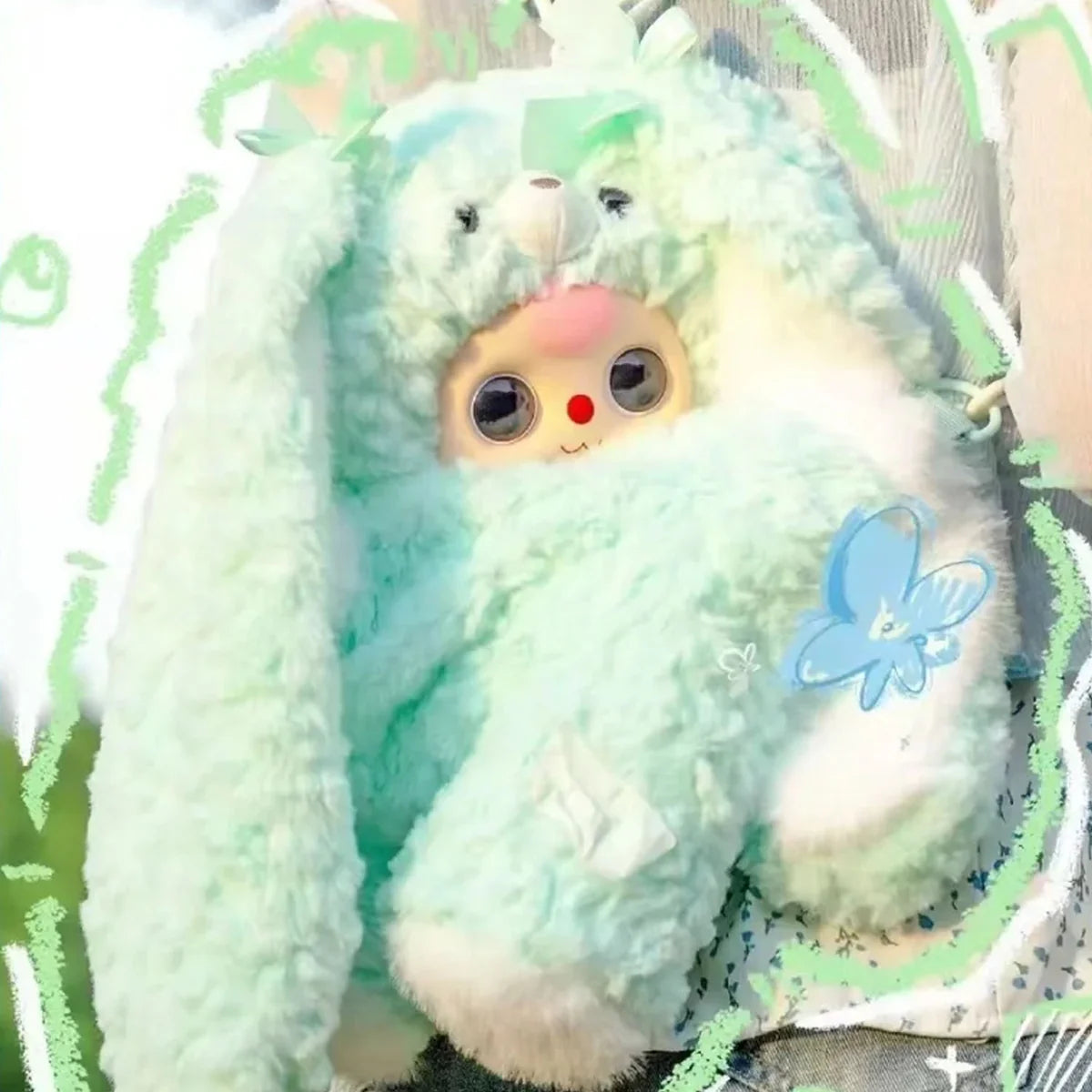 Baby Three 400% Hugging Baby Backpack Plush Series Blind OPEN Bag NO BOX