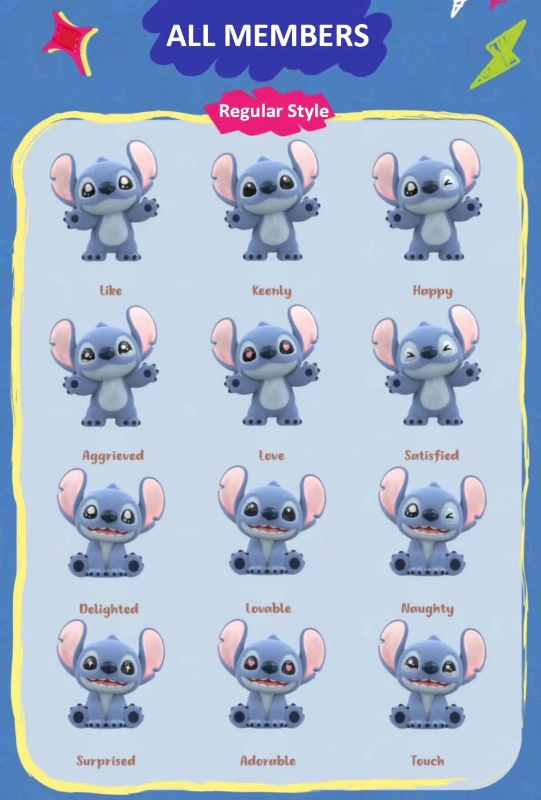 DSY Stitch Mini Fluffy Series Blind Bag 3 pcs in a bag - TOPTOY