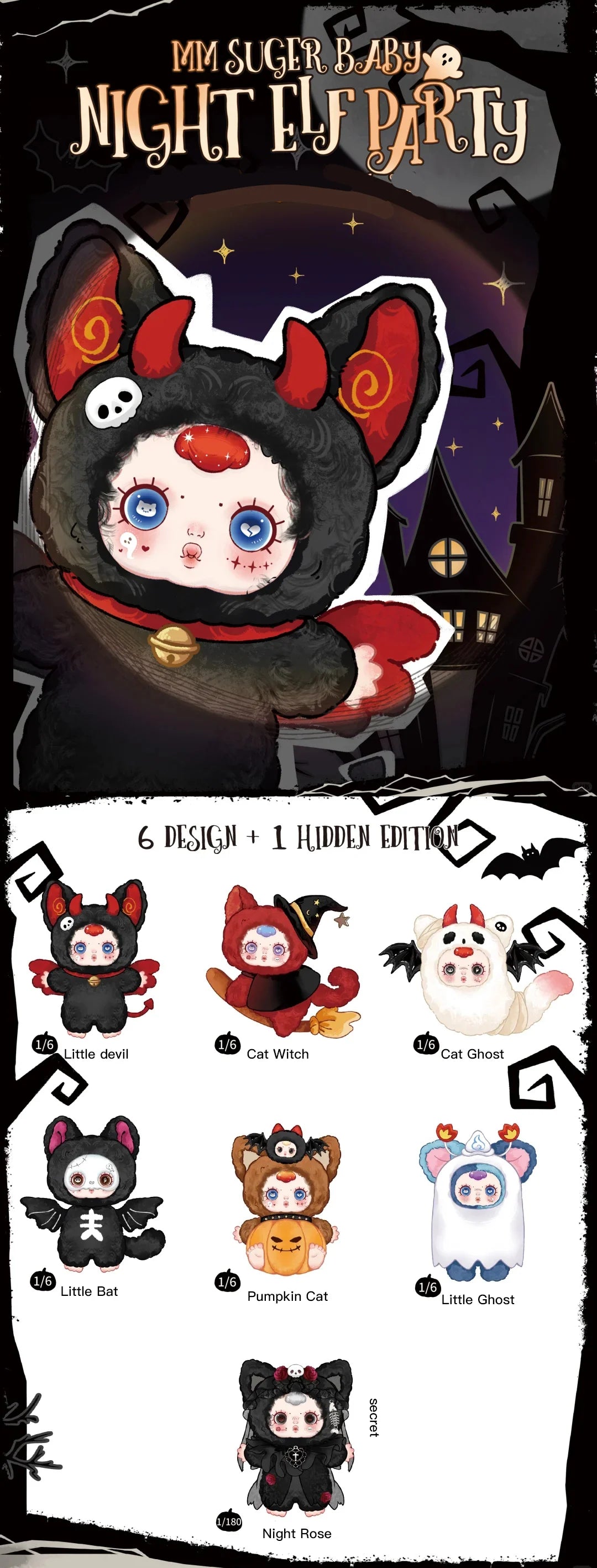 MM Sugar Baby Night Elf Party Blind Bag open bag