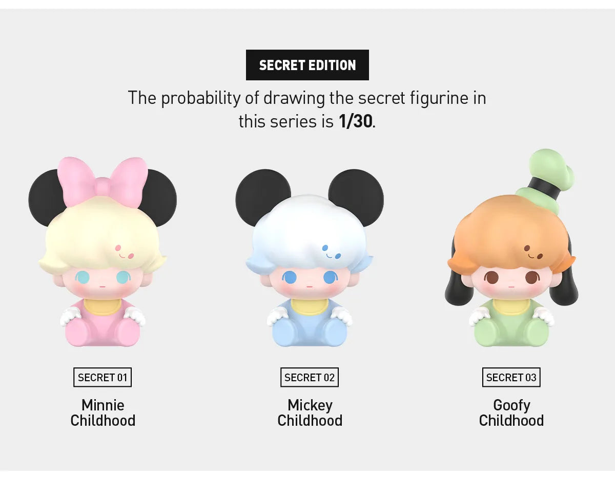 POP BEAN DIMOO WORLD × DISNEY Classic Series（3Pcs Per Pack）