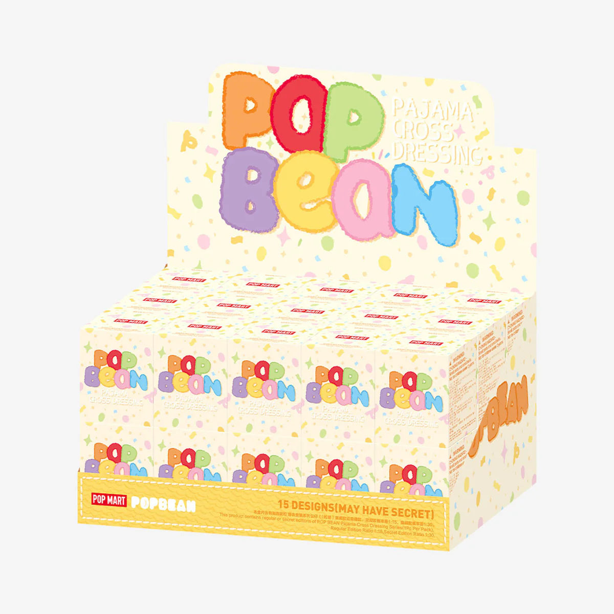 POP BEAN Pajama Cross Dressing Series Mini Blind Box open or sealed box