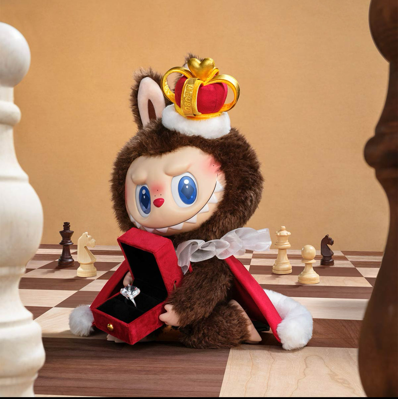 Authentic LABUBU KING Checkmate