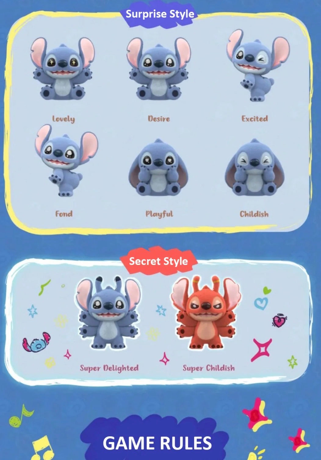 DSY Stitch Mini Fluffy Series Blind Bag 3 pcs in a bag - TOPTOY