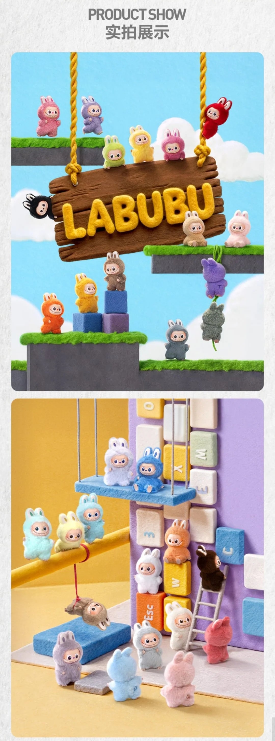LABUBU Pin for Love Series Plush Pendant Blind OPEN Box (THE MONSTERS)