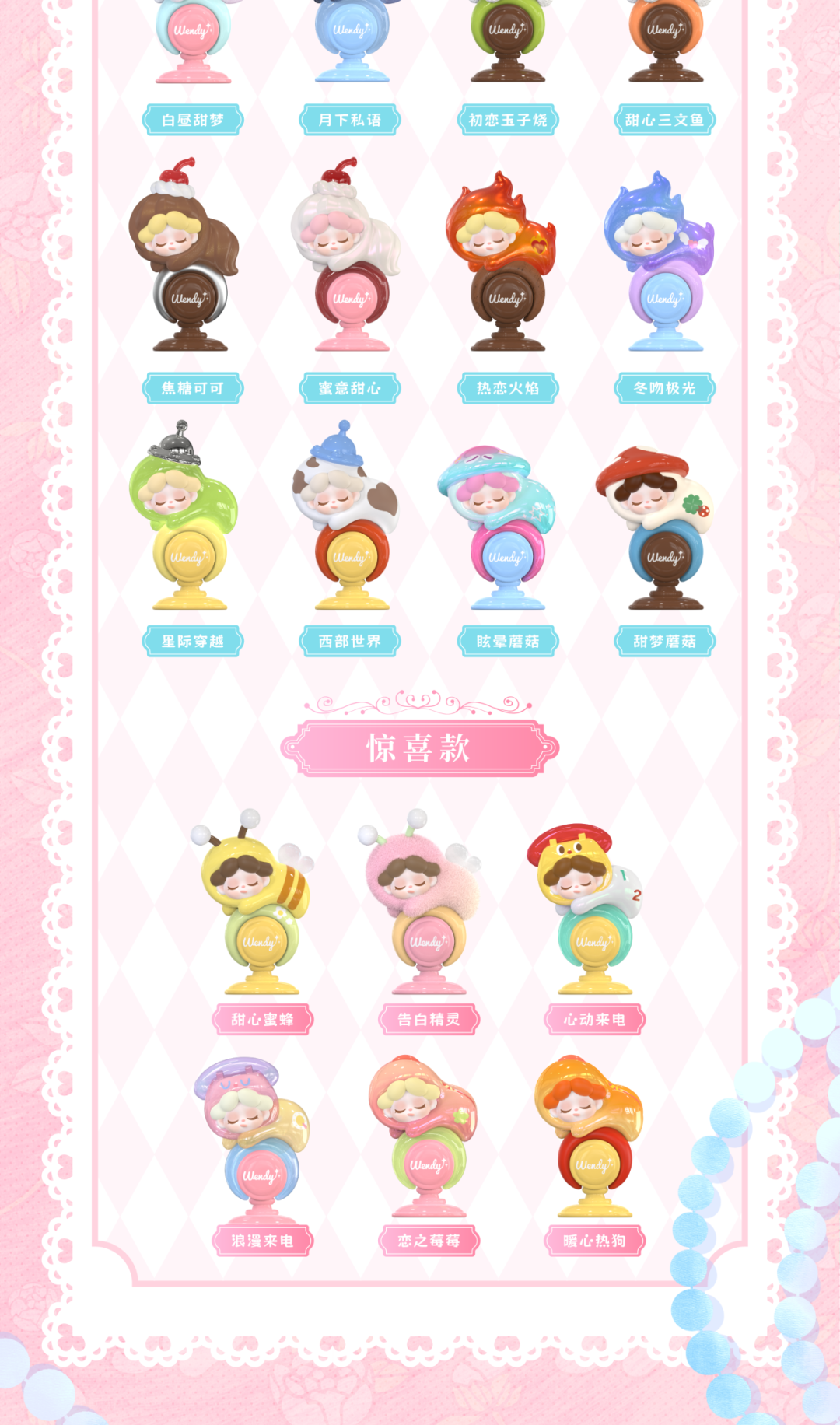 Wendy-Dream Whisper Ring Series Beans Blind Bag