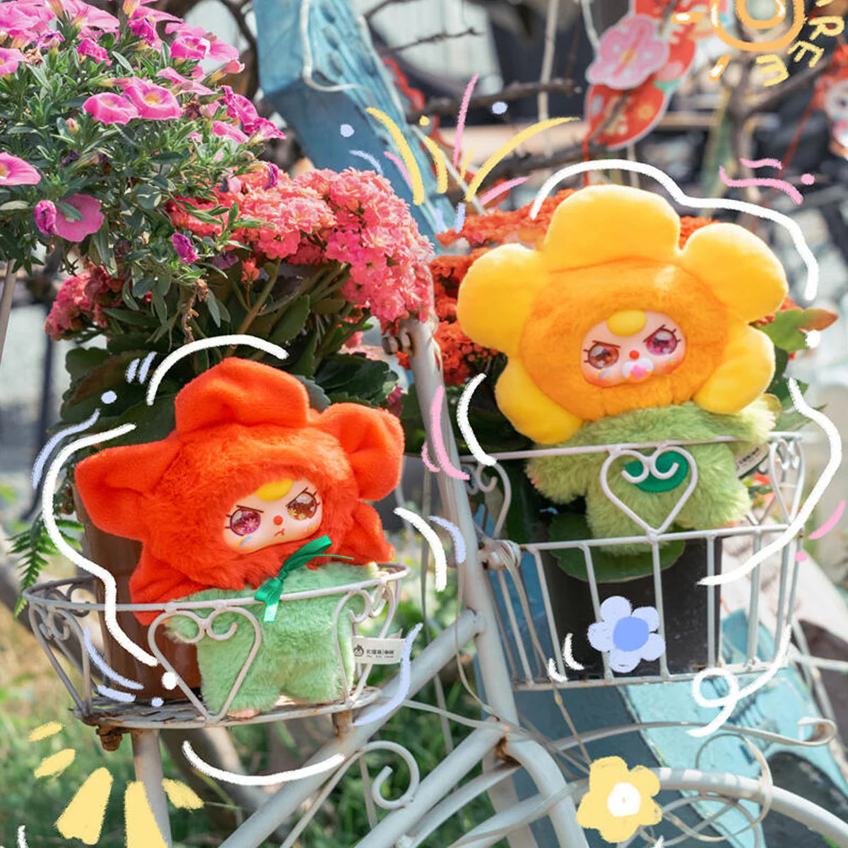 Baby Three BB3 Where's Spring Flower Series SCENTED Plush Blind open bag plushes