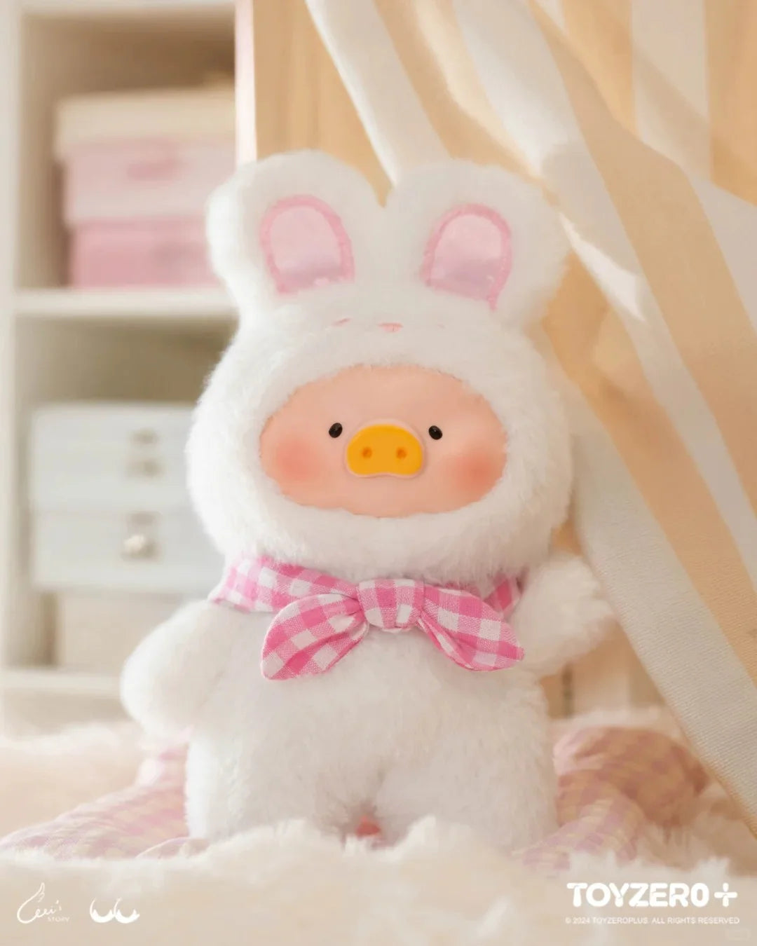 Lulu The Piggy V1 and V2 Vintage Teddy Lulu Shop, Bunny Series Plush Blind Box