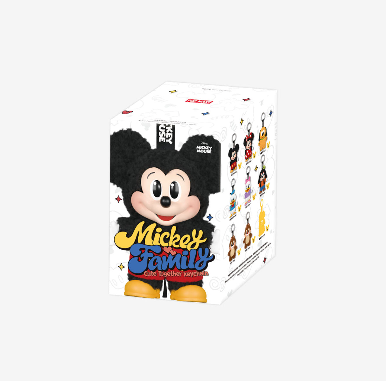 Pomart Mickey Family cute together keychain plush