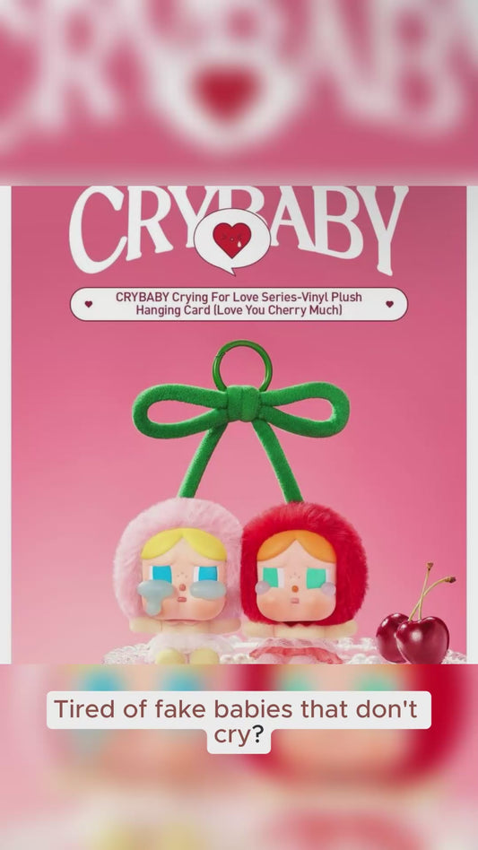 CRYBABY Crying For Love Series Hanging Card ( Love You CHERRY much)